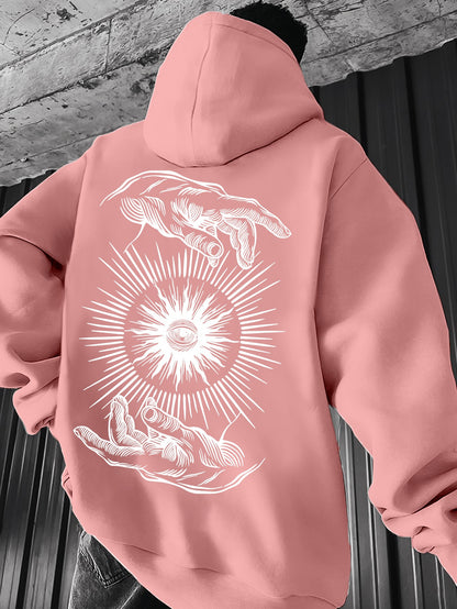 Pull à capuche léger pour homme – Graphisme minimaliste, idéal pour le printemps