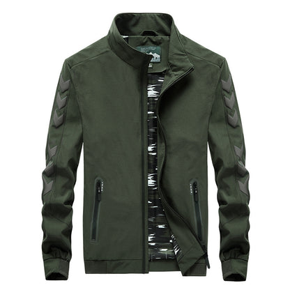 Veste décontractée en nylon pour homme Loom & Soul – Coupe-vent léger à fermeture éclair pour le quotidien