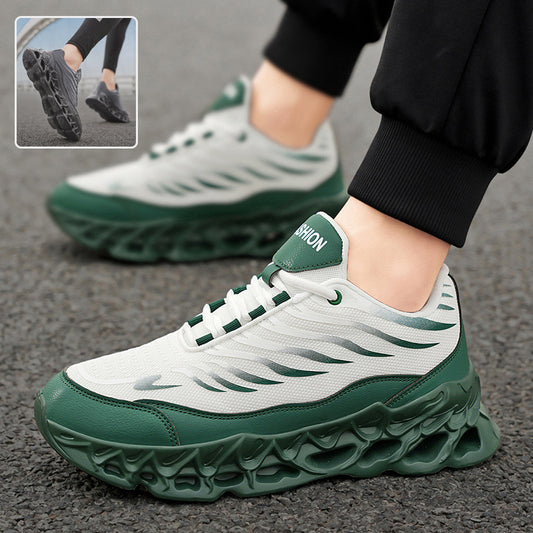 Loom & Soul™ Men’s Lace-Up Sneakers – Thick-Soled Sports & Casual Running Shoes
