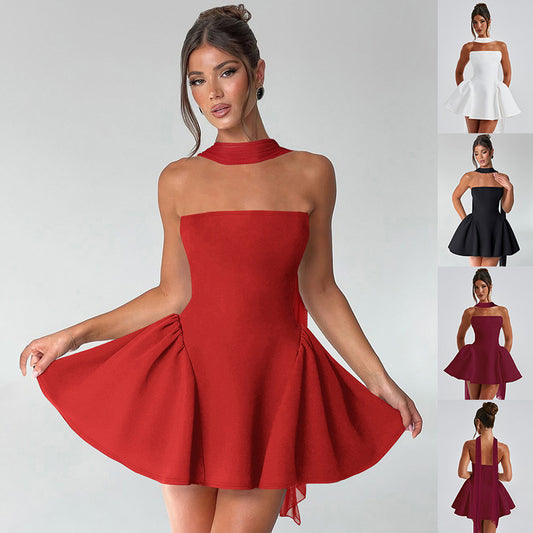 Vestido tubo con cremallera trasera Loom & Soul™ - Sexy vestido corto de fiesta sin mangas para mujer