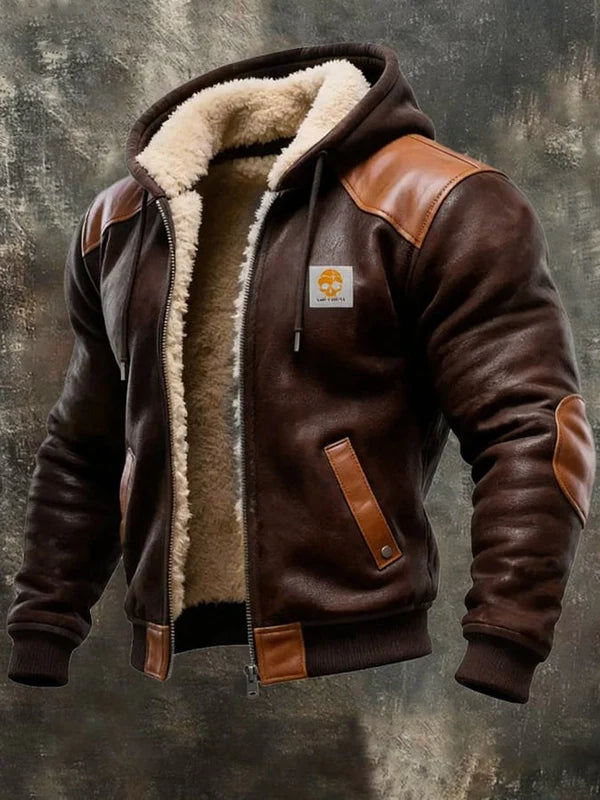 Veste à capuche unisexe doublée polaire – Impression numérique coupe ample