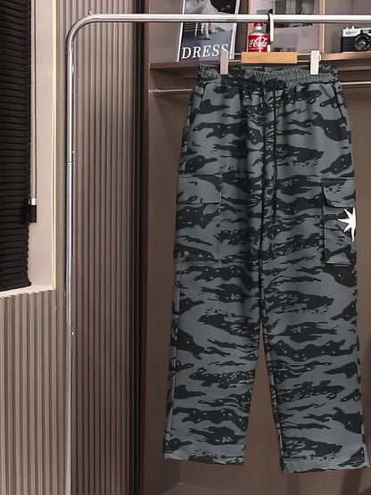 Pantalon Cargo Militaire Homme – Pantalon d'extérieur Ample Multi-Poches