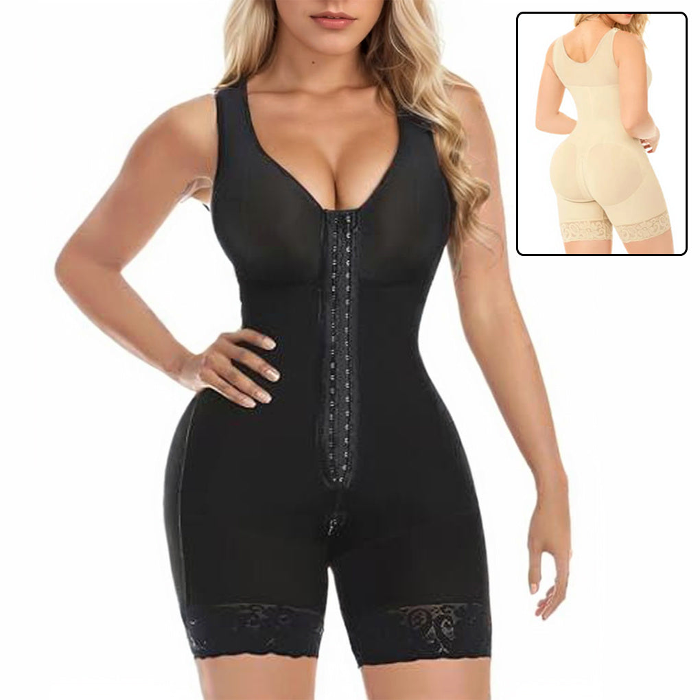 Loom & Soul™ Gaine Colombienne – Body gainant amincissant avec effet liftant et entrejambe zippé