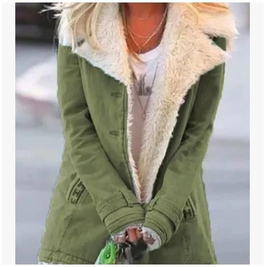 Women’s Winter Warm Coat – Slim Fit Lapel Jacket by Loom & Soul