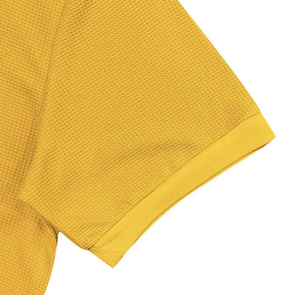 Loom & Soul™ Polo gaufré homme – Haut d'été à revers, coupe ajustée, manches courtes