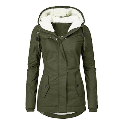 Loom & Soul™ Veste polaire à capuche confortable – Manteau d'hiver chaud zippé pour femme avec poches et doublure en fausse fourrure