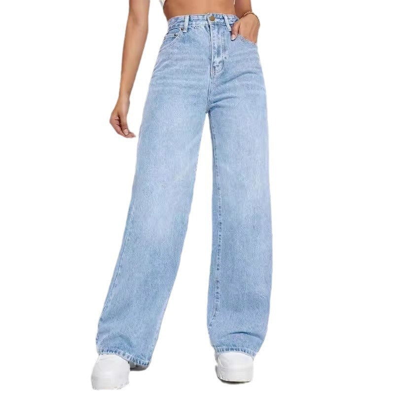 Loom & Soul™ Jeans Clásicos de Tiro Medio – Pantalones de Jean Ajustados para Mujer