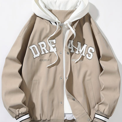 Chaqueta con capucha "DREAMS" para hombre de Loom & Soul – Abrigo holgado estilo streetwear