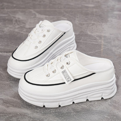 Chaussures plates décontractées d'été – Sandales quotidiennes confortables à lacets