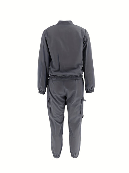 Ensemble deux pièces zippé « Directional Cargo » – Tenue décontractée urbaine pour femme