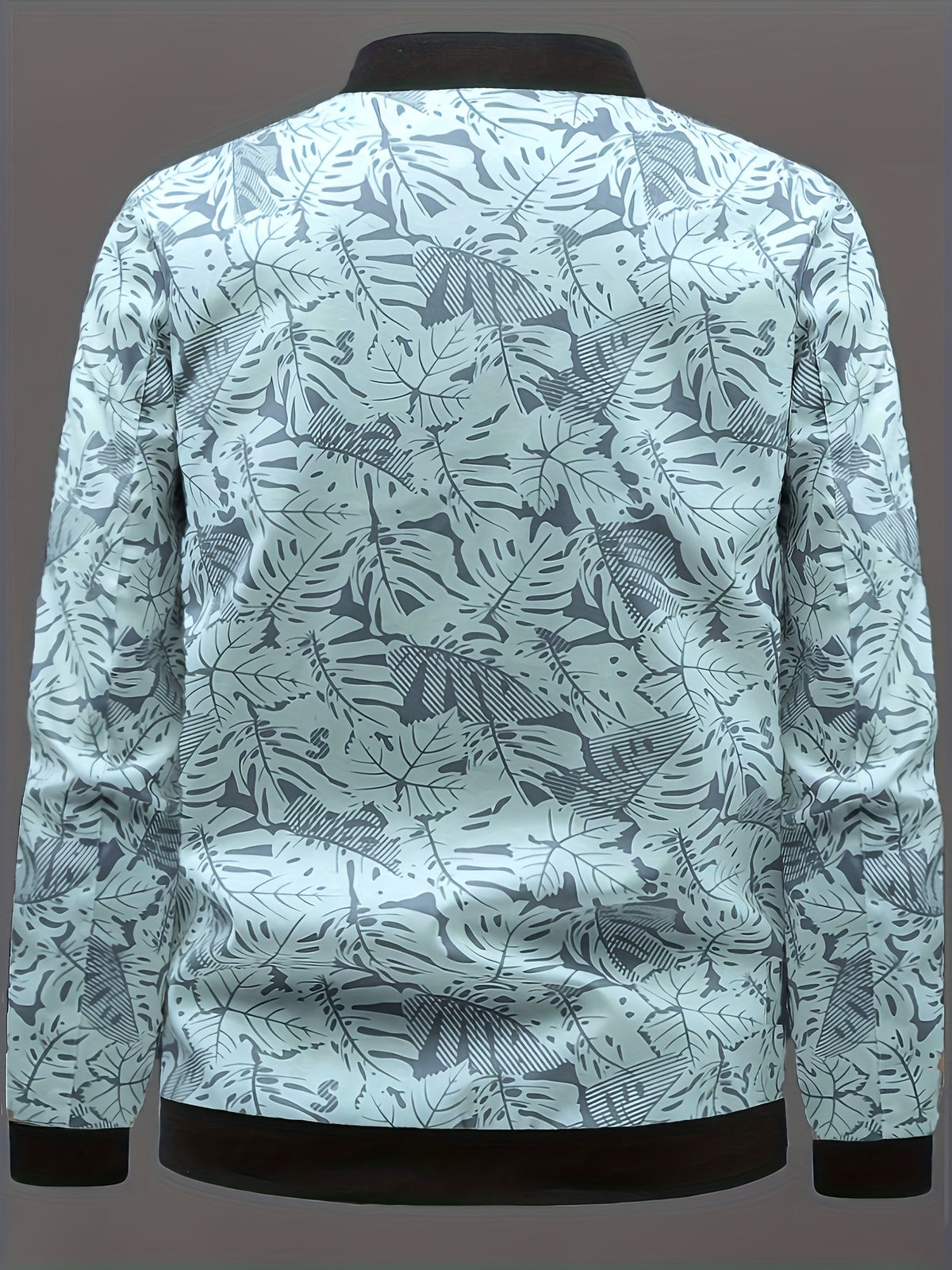 Veste de baseball imprimée pour homme – Manteau léger et décontracté à fermeture éclair style urbain