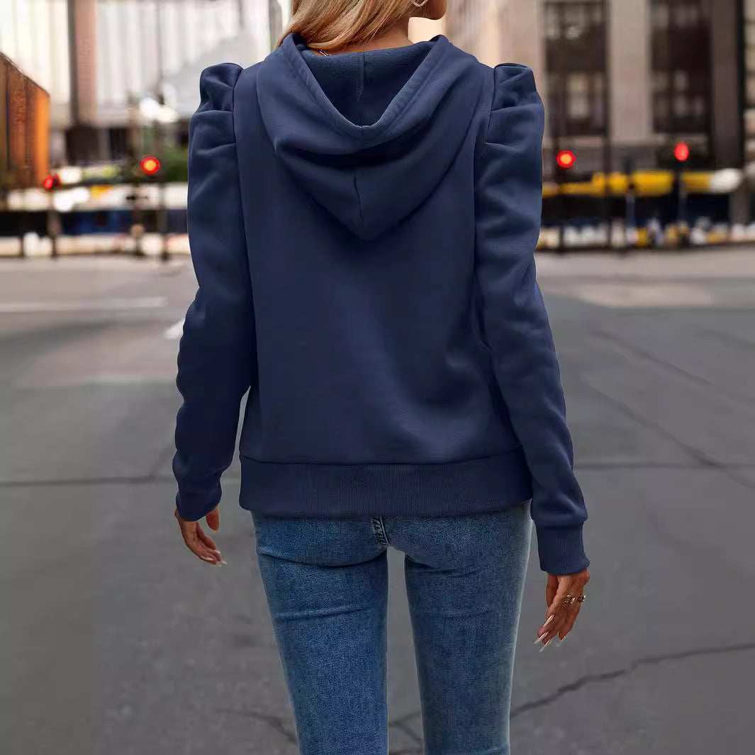 Women’s Solid Color Long Sleeve Sweater – Casual Pullover Top