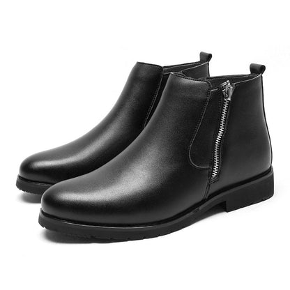 Loom & Soul Leather Formal Shoes for Men – Big Size Business Casual Dress Shoes, Plush Interior, Rubber Outsole