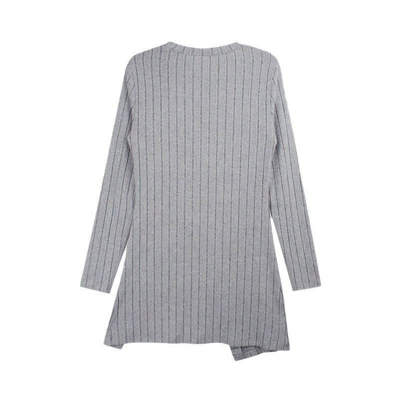 Pull fendu à col carré et épaules dénudées pour femme – Haut en maille élégant