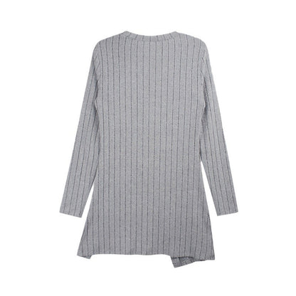 Pull fendu à col carré et épaules dénudées pour femme – Haut en maille élégant