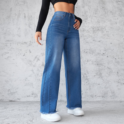 Jean large taille haute Loom & Soul™ – Jean droit décontracté pour femme