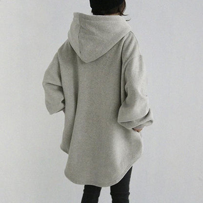 Sweat-shirt à capuche décontracté Loom & Soul pour femme – Coupe ample à manches longues avec poche et cordon de serrage