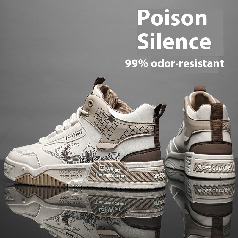 Chaussures montantes décontractées Loom & Soul™ pour homme – Baskets à lacets faciles à porter avec doublure en maille et semelle en caoutchouc