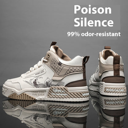 Chaussures montantes décontractées Loom & Soul™ pour homme – Baskets à lacets faciles à porter avec doublure en maille et semelle en caoutchouc