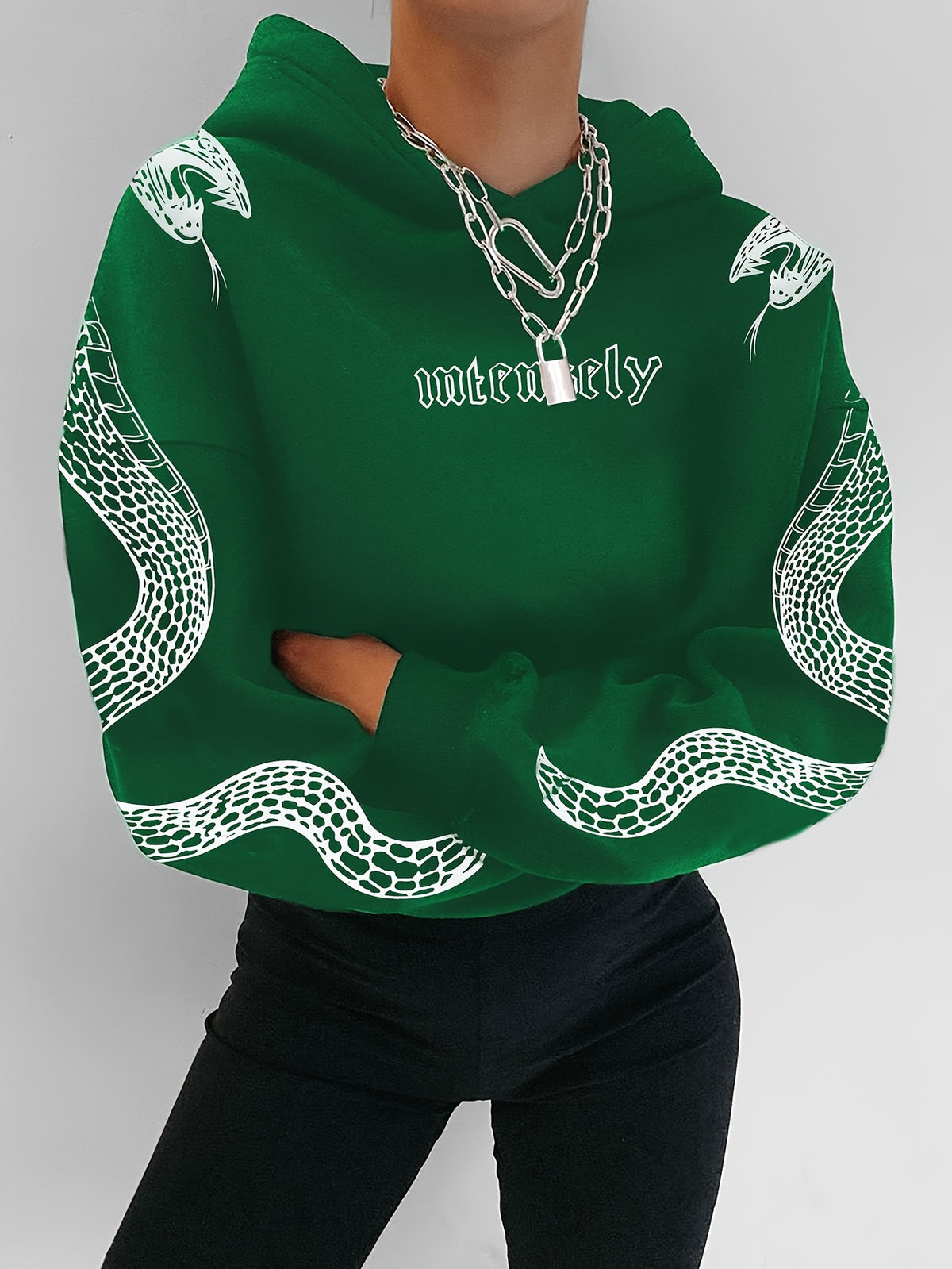 Sweat à Capuche Rouge Femme – Imprimé Phénix & Papillon Style Urbain