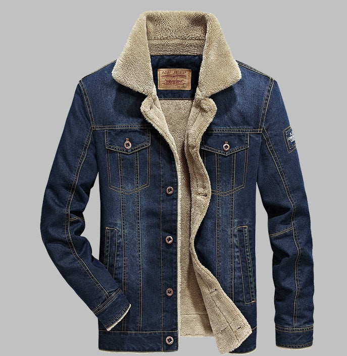 Loom & Soul Men’s 100% Cotton Coat – Classic Warm Lined Jacket for Autumn & Winter | Timeless Casual Outerwear