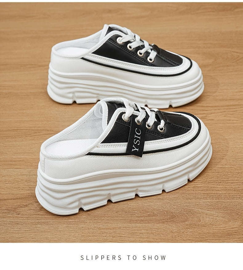 Chaussures plates décontractées d'été – Sandales quotidiennes confortables à lacets