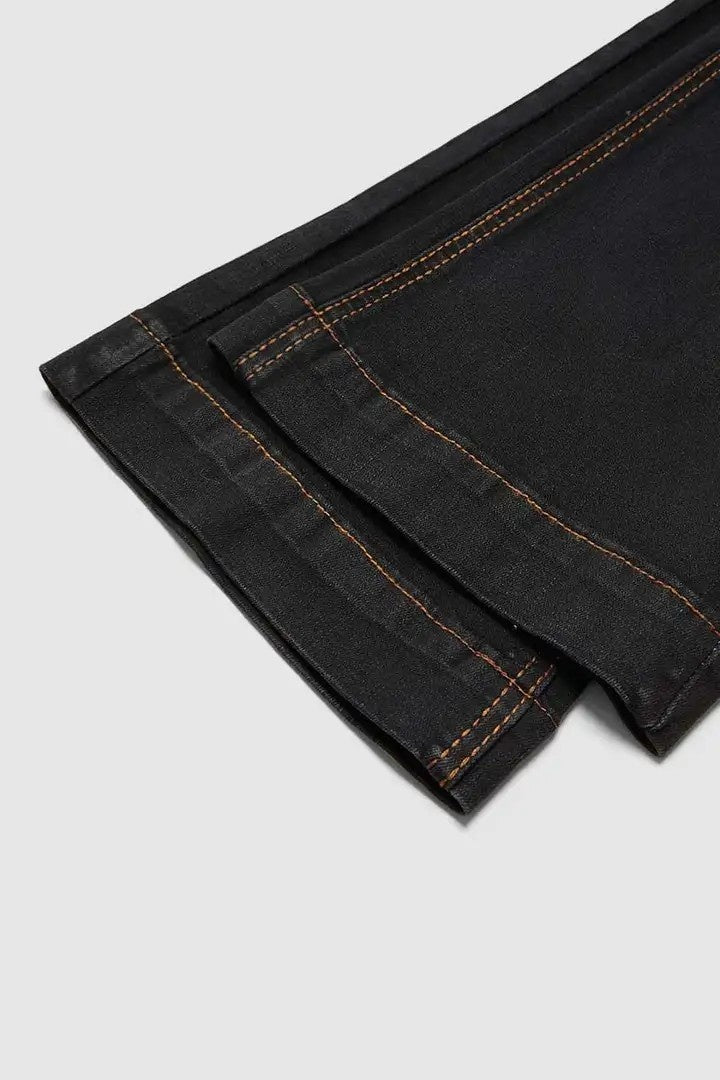 Women’s High-Rise Bootcut Jeans – Tummy Control Double-Button Denim