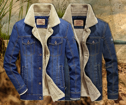 Loom & Soul Men’s 100% Cotton Coat – Classic Warm Lined Jacket for Autumn & Winter | Timeless Casual Outerwear
