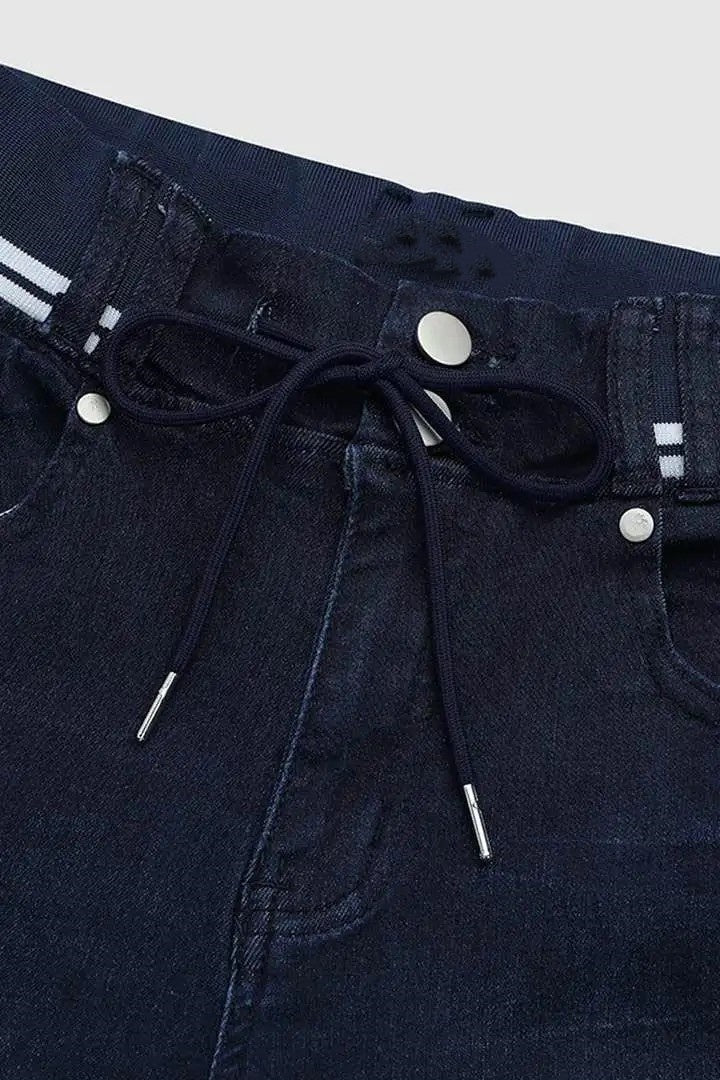 Women’s Athleisure Skinny Jeans – Drawstring Pull-On Butt-Lift Jeggings