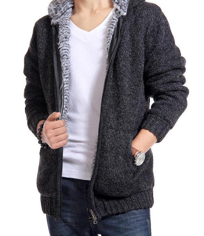 Loom & Soul™ Men’s Wool Blend Warm Jacket – Soft Acrylic-Wool Winter Coat for Everyday Comfort and Style