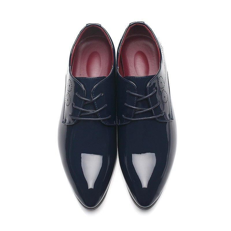Chaussures en cuir décontractées pour homme Loom & Soul – Mocassins habillés à enfiler avec dessus en PU et semelle en caoutchouc