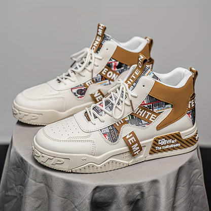 Baskets montantes de skateboard pour homme – Sneakers de ville tendance et décontractées