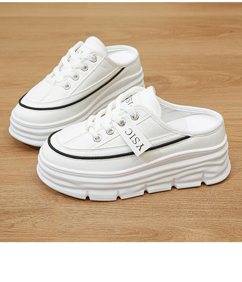 Chaussures plates décontractées d'été – Sandales quotidiennes confortables à lacets