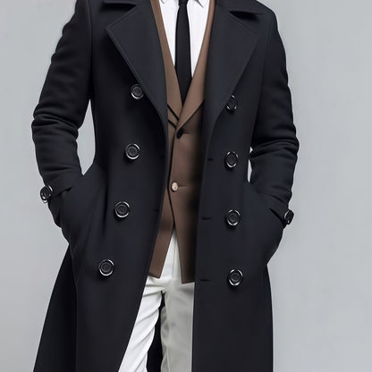 Men’s 3-in-1 Mid-Length Jacket – Double Breasted Coat