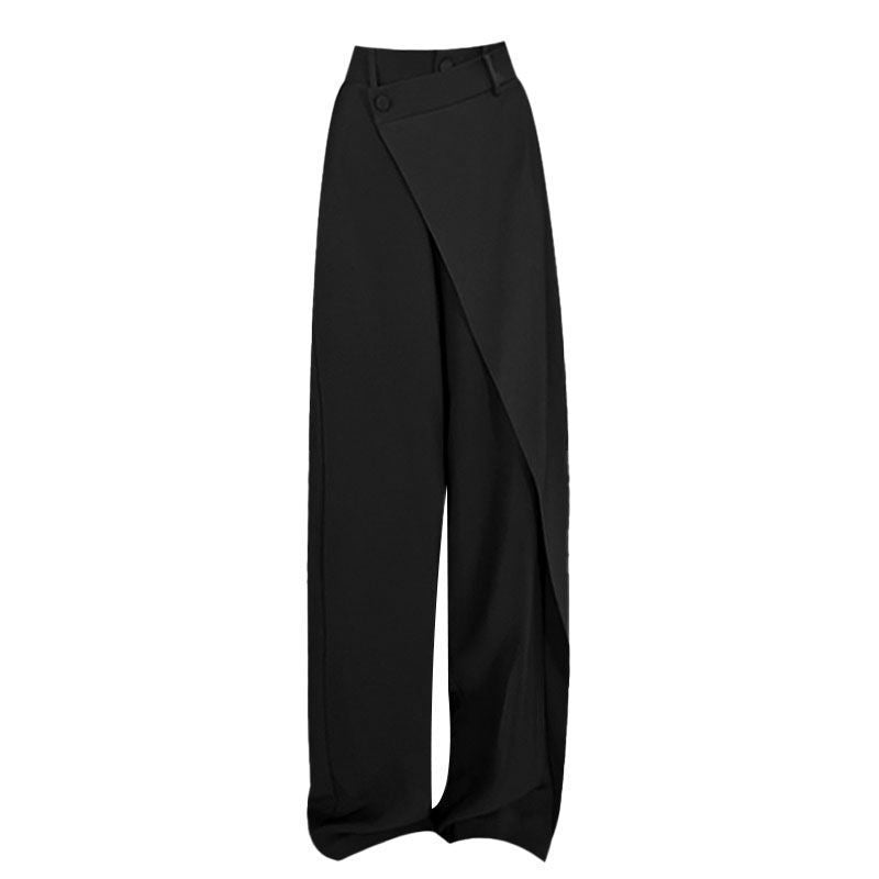 Loom & Soul™ Irregular Wide-Leg Pants – Women’s High-Waist Loose Trousers