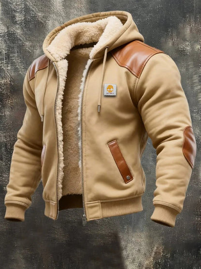 Veste à capuche unisexe doublée polaire – Impression numérique coupe ample