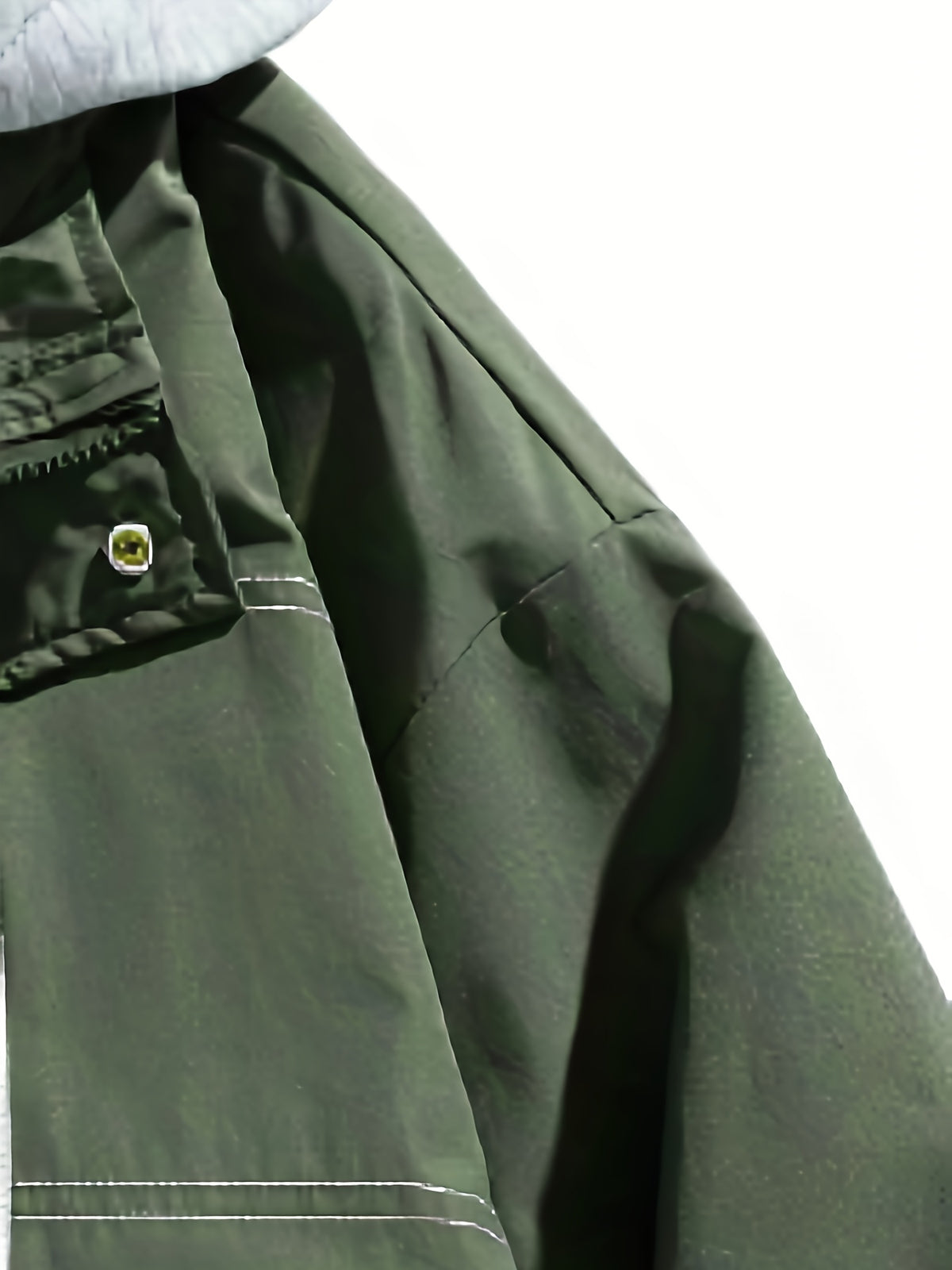Veste zippée color block Loom & Soul pour homme – Coupe-vent léger à capuche