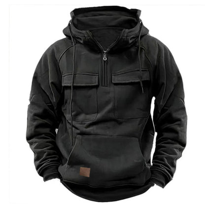 Sweat à capuche zippé Loom & Soul™ pour homme – Molleton épais avec cordon de serrage et poches