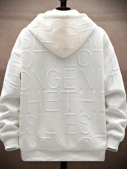 Sweat à capuche zippé en molleton Loom & Soul pour homme – Édition fêtes de fin d’année
