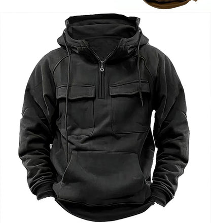 Sweat à capuche zippé Loom & Soul™ pour homme – Molleton épais avec cordon de serrage et poches