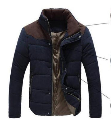 Parka décontractée chaude Loom & Soul™ pour homme – Manteau d'hiver coupe-vent avec extérieur en polyester léger