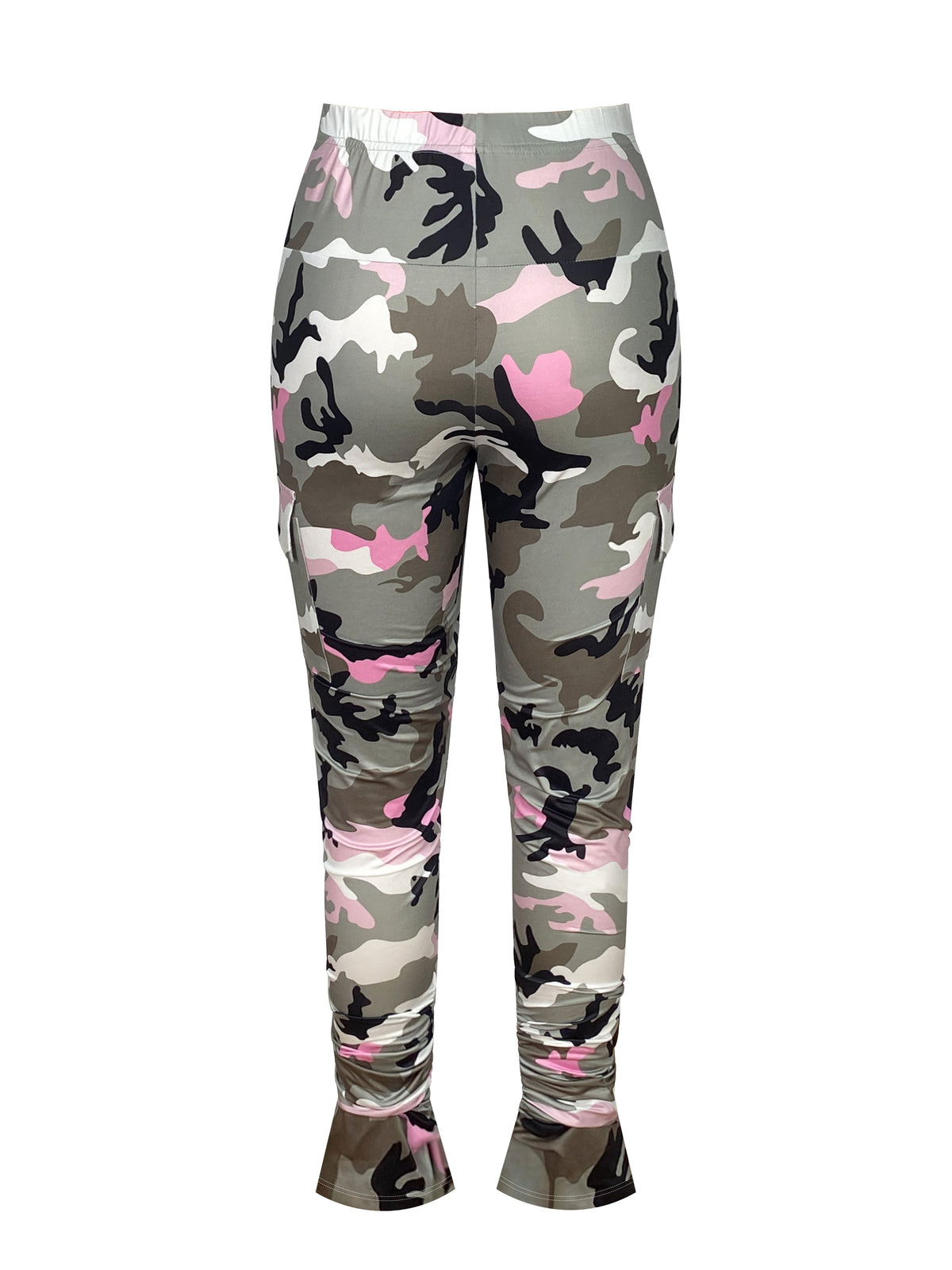 Legging de sport taille haute camouflage pour femme – Tissu stretch avec poches latérales