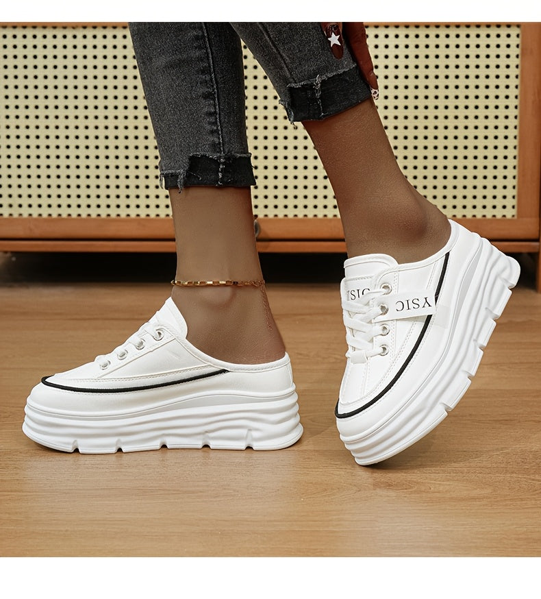 Chaussures plates décontractées d'été – Sandales quotidiennes confortables à lacets