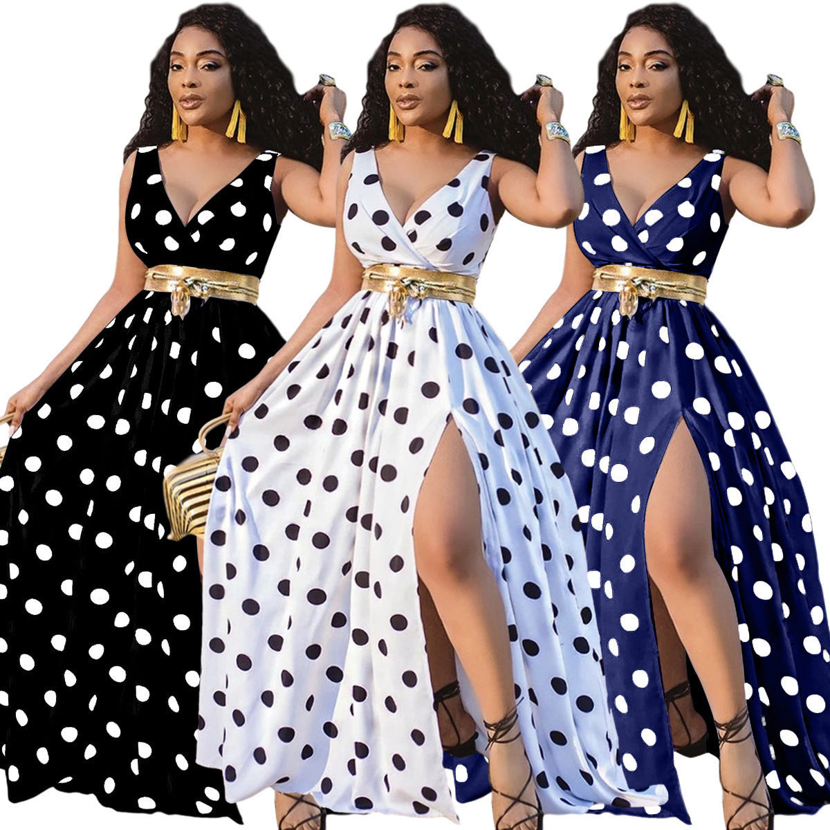 Sexy Split Maxi Party Dress – Elegant Club & Evening Dress for Women