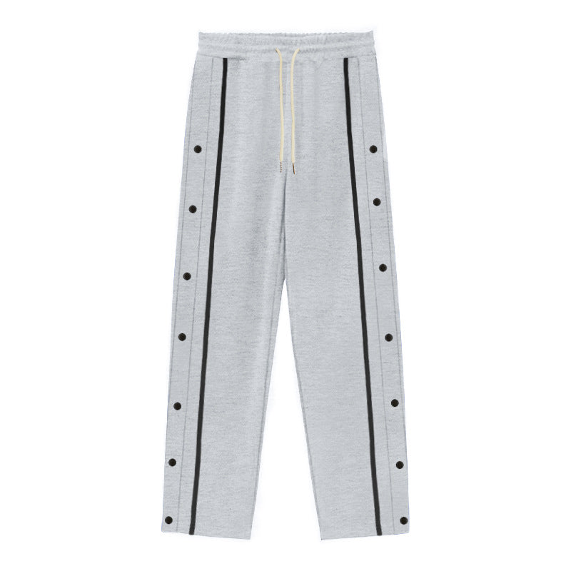 Pantalon décontracté de sport pour homme – Coupe droite ample, pantalon quotidien