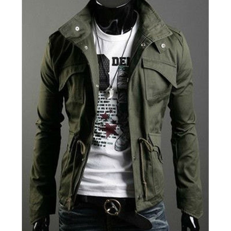 Loom & Soul™ Veste d'hiver de style militaire – Manteau tactique en toile coupe-vent pour hommes et adolescents