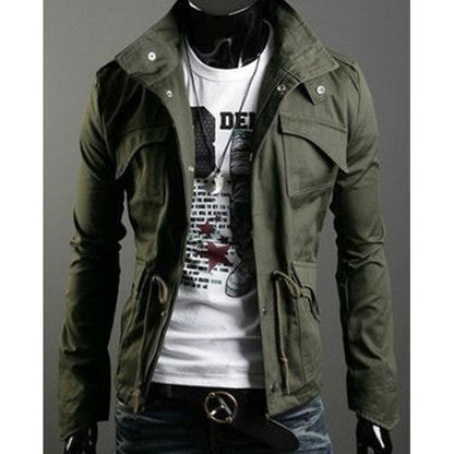Loom & Soul™ Veste d'hiver de style militaire – Manteau tactique en toile coupe-vent pour hommes et adolescents