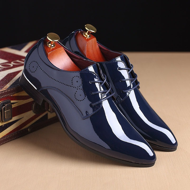Chaussures en cuir décontractées pour homme Loom & Soul – Mocassins habillés à enfiler avec dessus en PU et semelle en caoutchouc