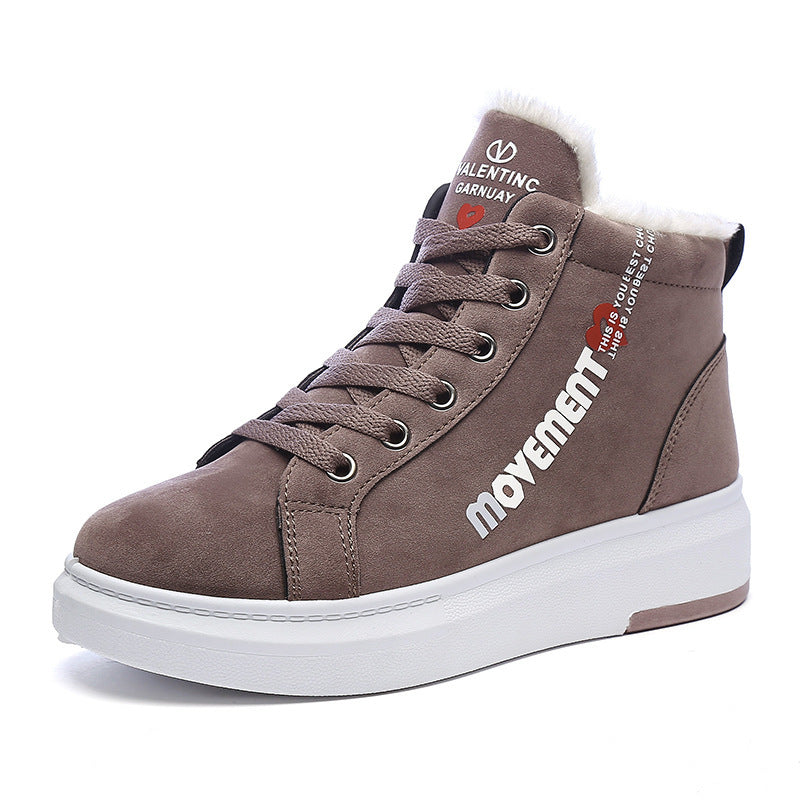 Loom & Soul™ Women’s Plush Padded Over-the-Knee Sneakers – Warm Winter High Boots with Rubber Sole