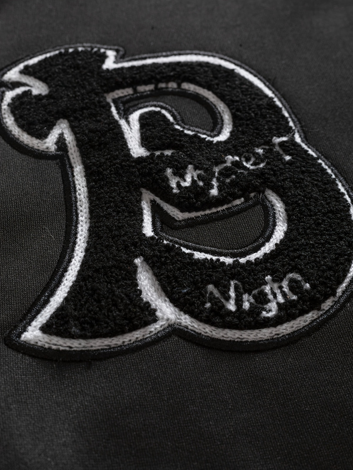 Veste de baseball brodée à lettres pour homme – Streetwear noir et gris